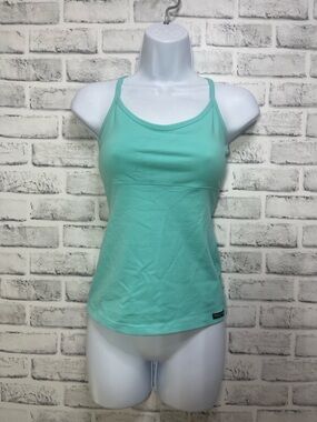 Public Myth Light Teal Spaghetti Strap Racerback Athletic Top Small